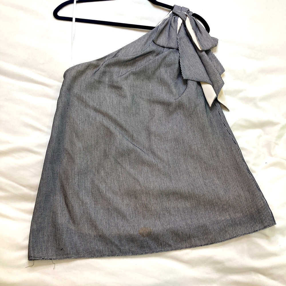 Women one shoulder dress shirt